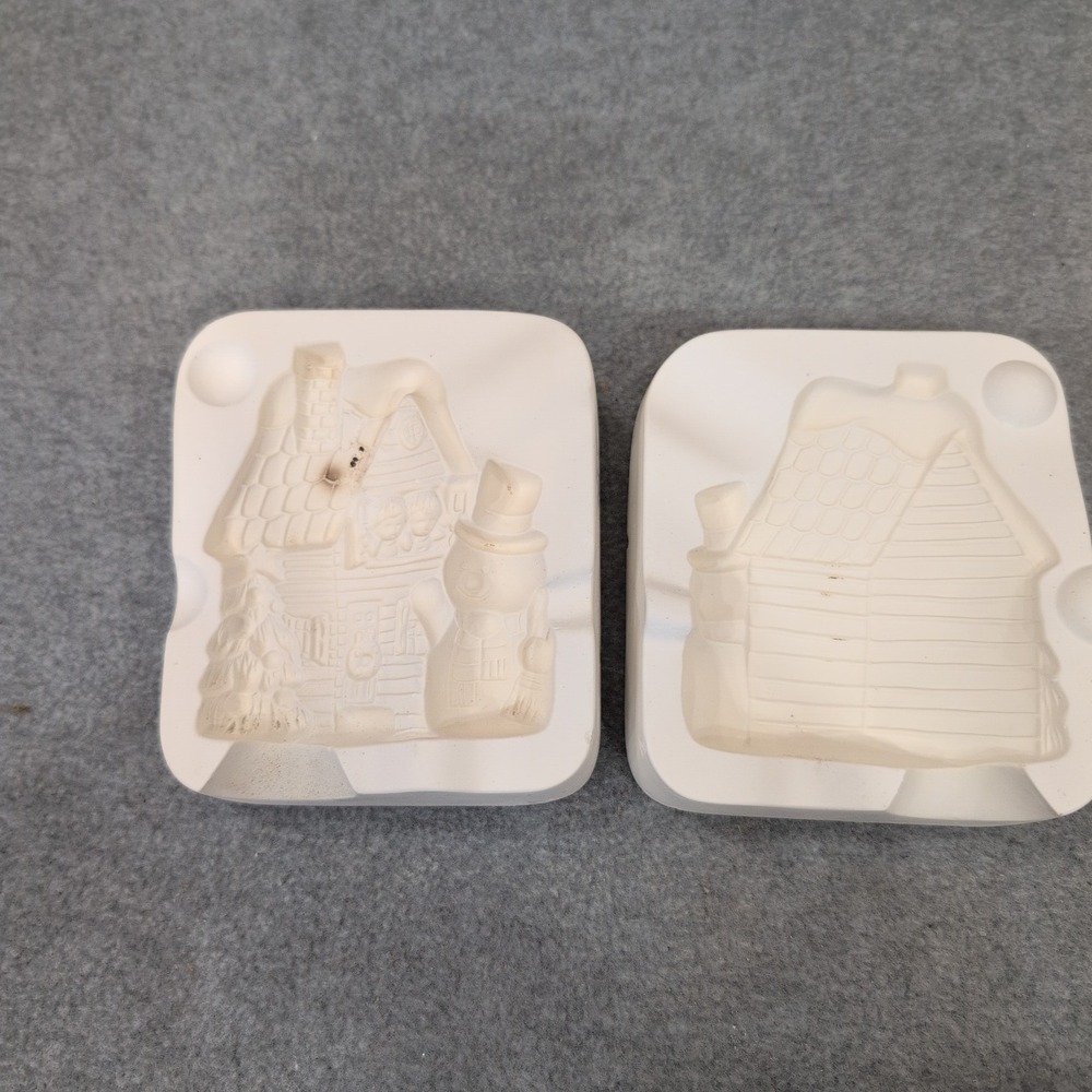 Air Capitol Molds Inc Snowman and Kids Ceramic Mold A358 Christmas Holiday Decor - Picture 2 of 5